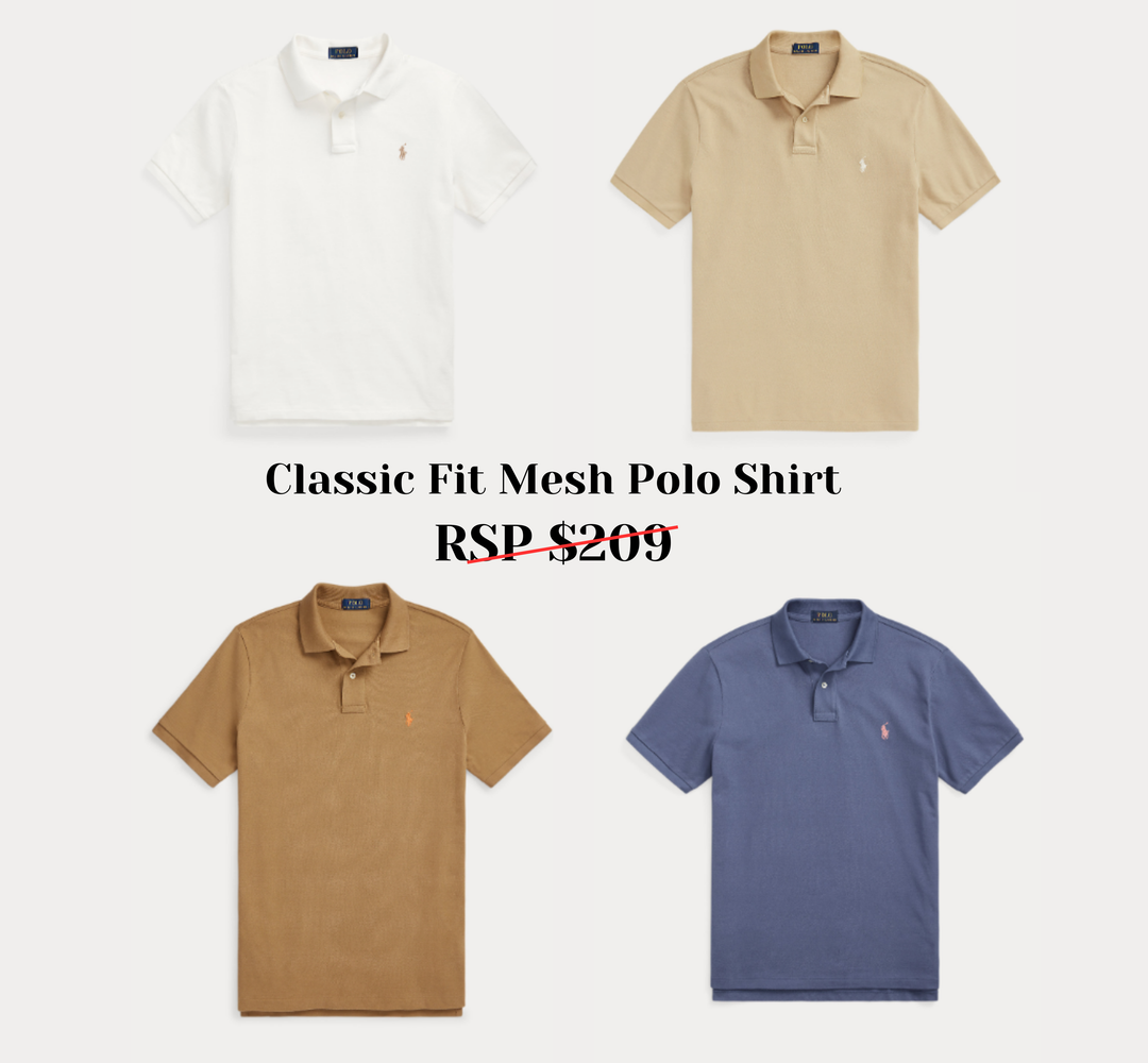 Classic Fit Mesh Polo Shirt (Grp 2)