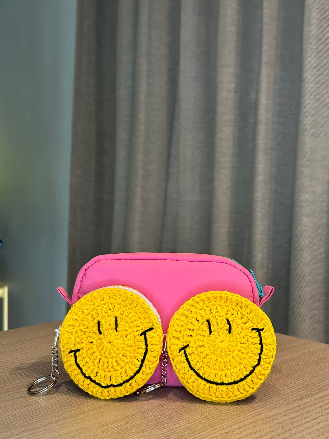 Smiley Coin/Key Pouch