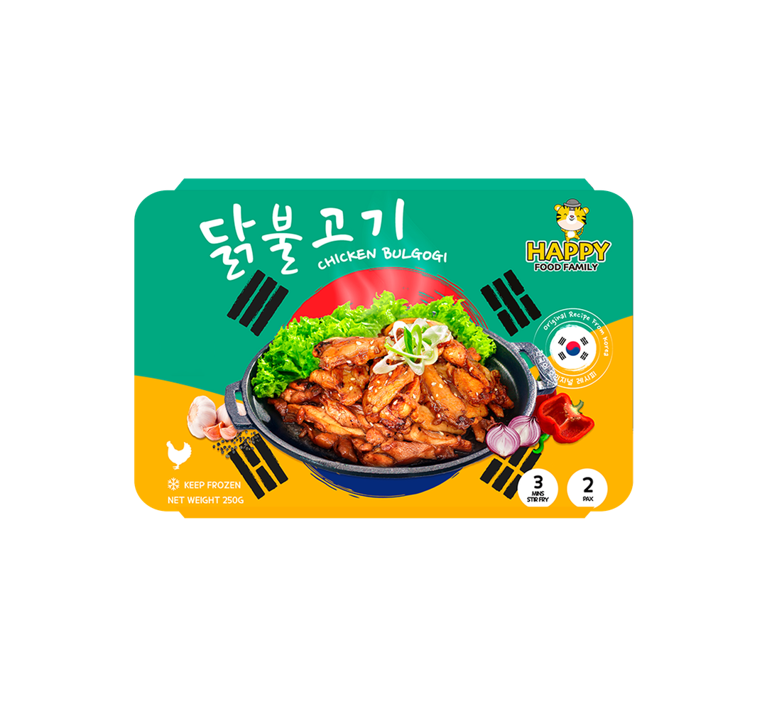 [HAPPY FOOD FAMILY] KOREAN FOOD READY MEAL- Beef/ Chicken- 250g