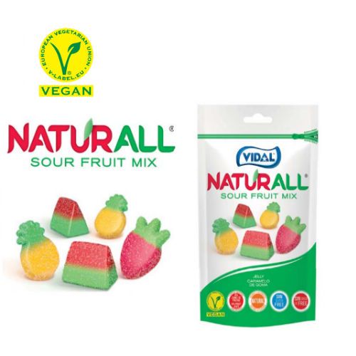 VIDAL NATURALL SOUR FRUIT MIX(180 GR X 10)