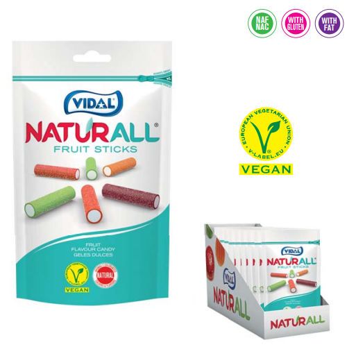 VIDAL NATURALL FRUIT STICKS(180 GR X 10)