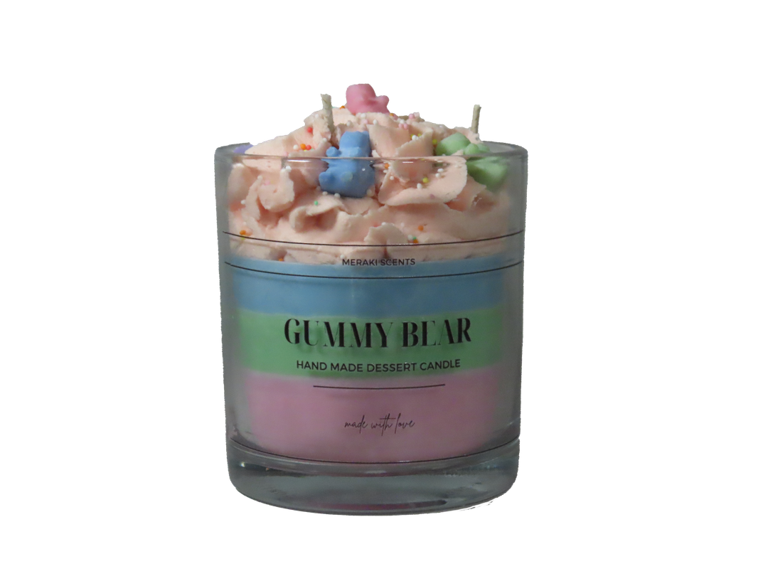 Gummy Bear Candy Inspired Dessert Candle - Fragranced