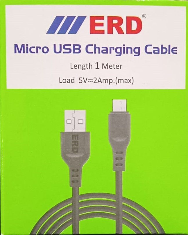 ERD UC-01 Micro USB Cable Black 1 Meter With GST Bill