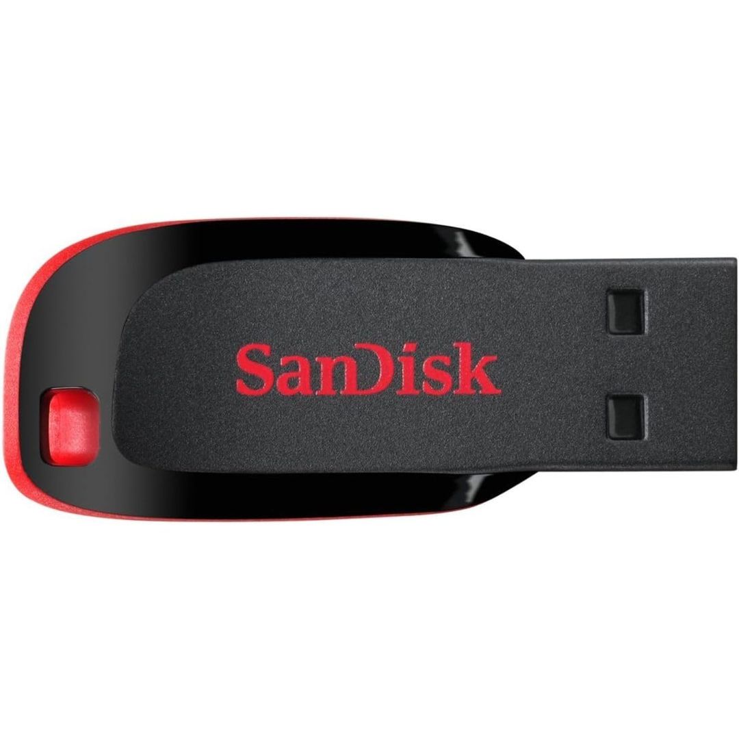 SanDisk Cruzer Blade SDCZ50-016G-I35 16 GB USB 2.0 Pen Drive (Red) 100% Original Product With GST Bill