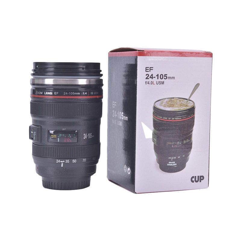 Camera lens mug