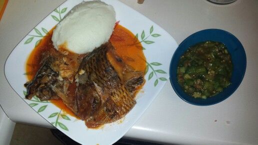 Nshima with Boiled Fish