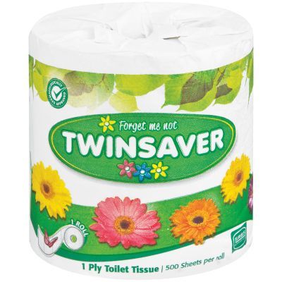 Twinsaver 1Ply Toilet Roll