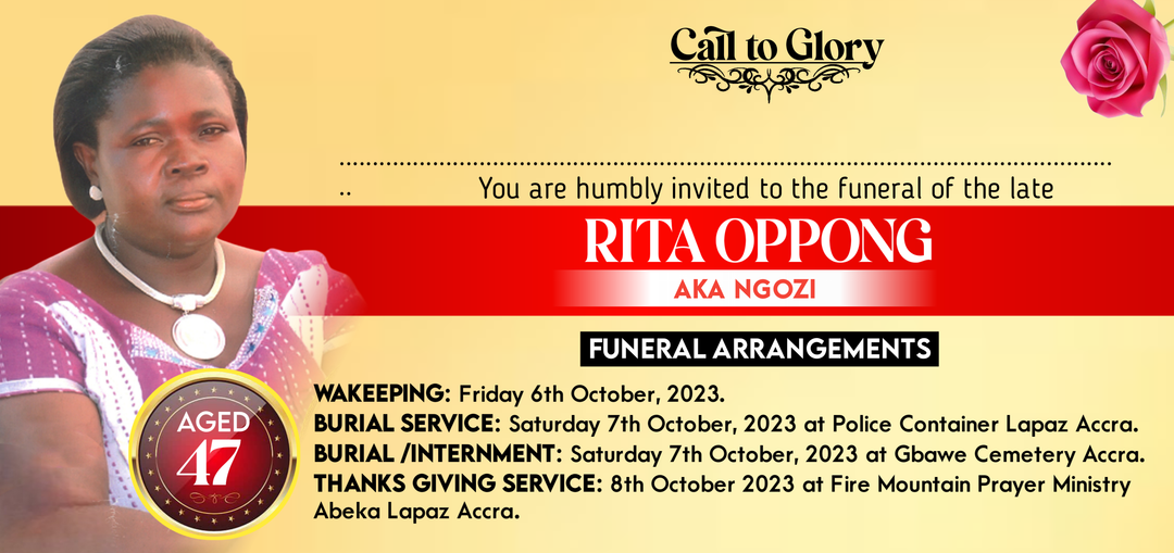 Funeral Invitation Card 