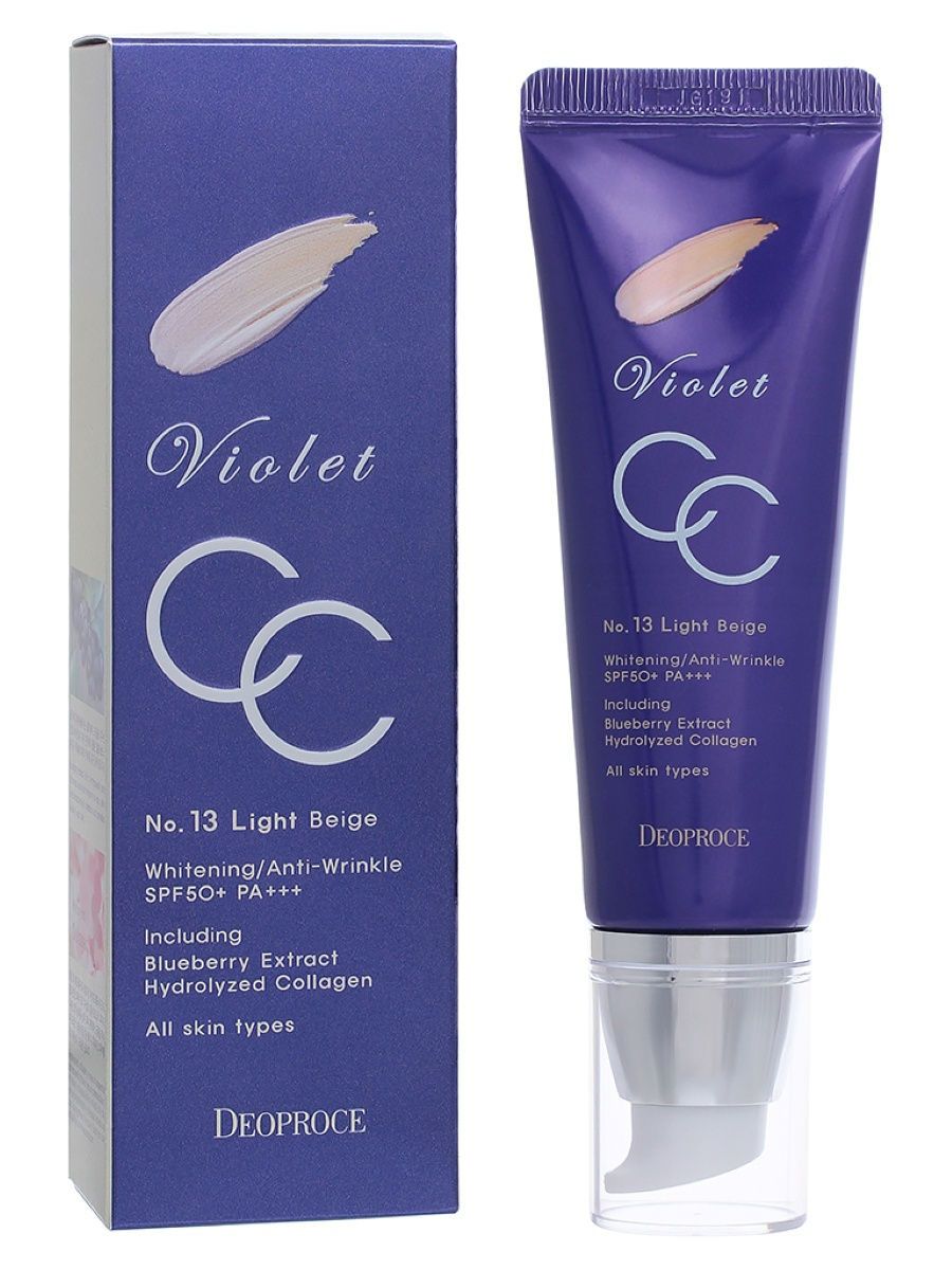 Yuz kremi DEOPROCE CC Violet Cc Cream, ton 13, 21 50 g