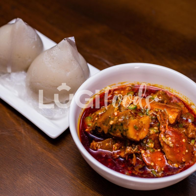 Banku with Okro Stew