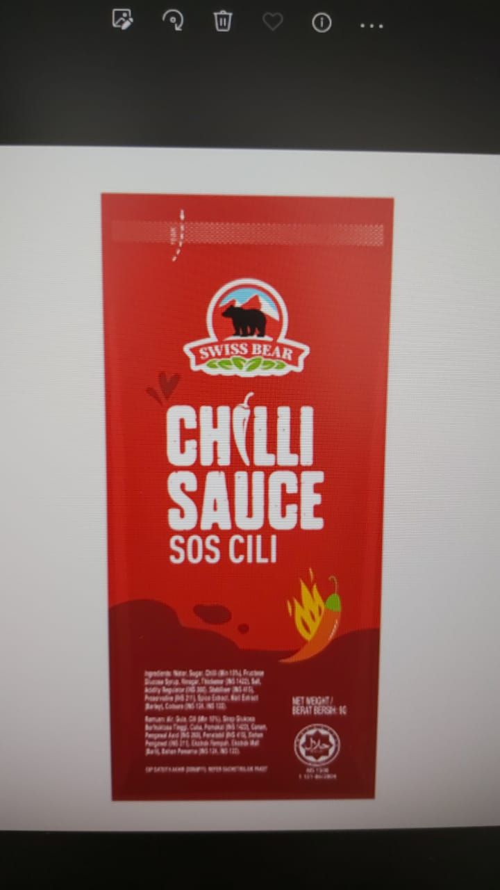 Swiss Bear Chilli Sachet