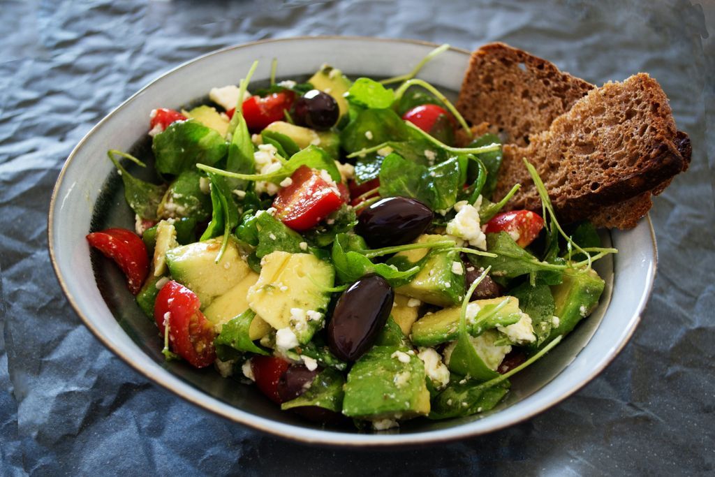 Avocado salad with feta