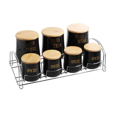 Keramika choyi Qahva shakar ziravorlari ucun maxsus toplam