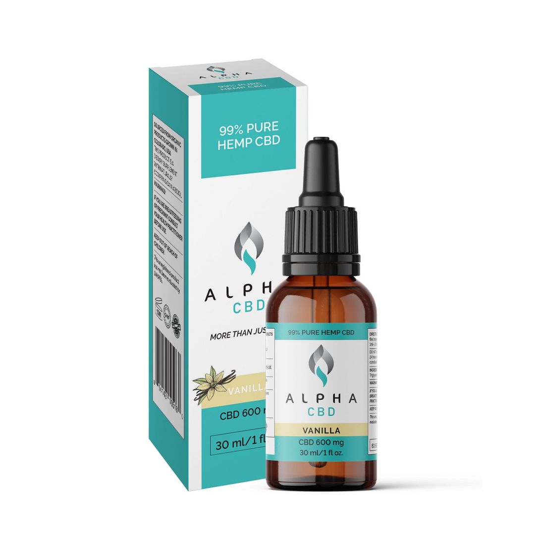 ALPHA CBD – NO FLAVOR ORAL DROPS 30ML (600MG)