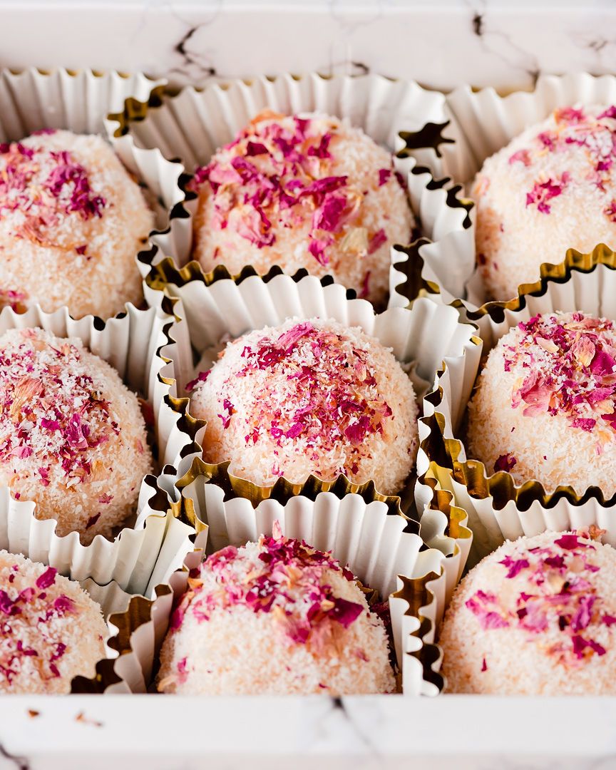 Rose Coconut Ladoo