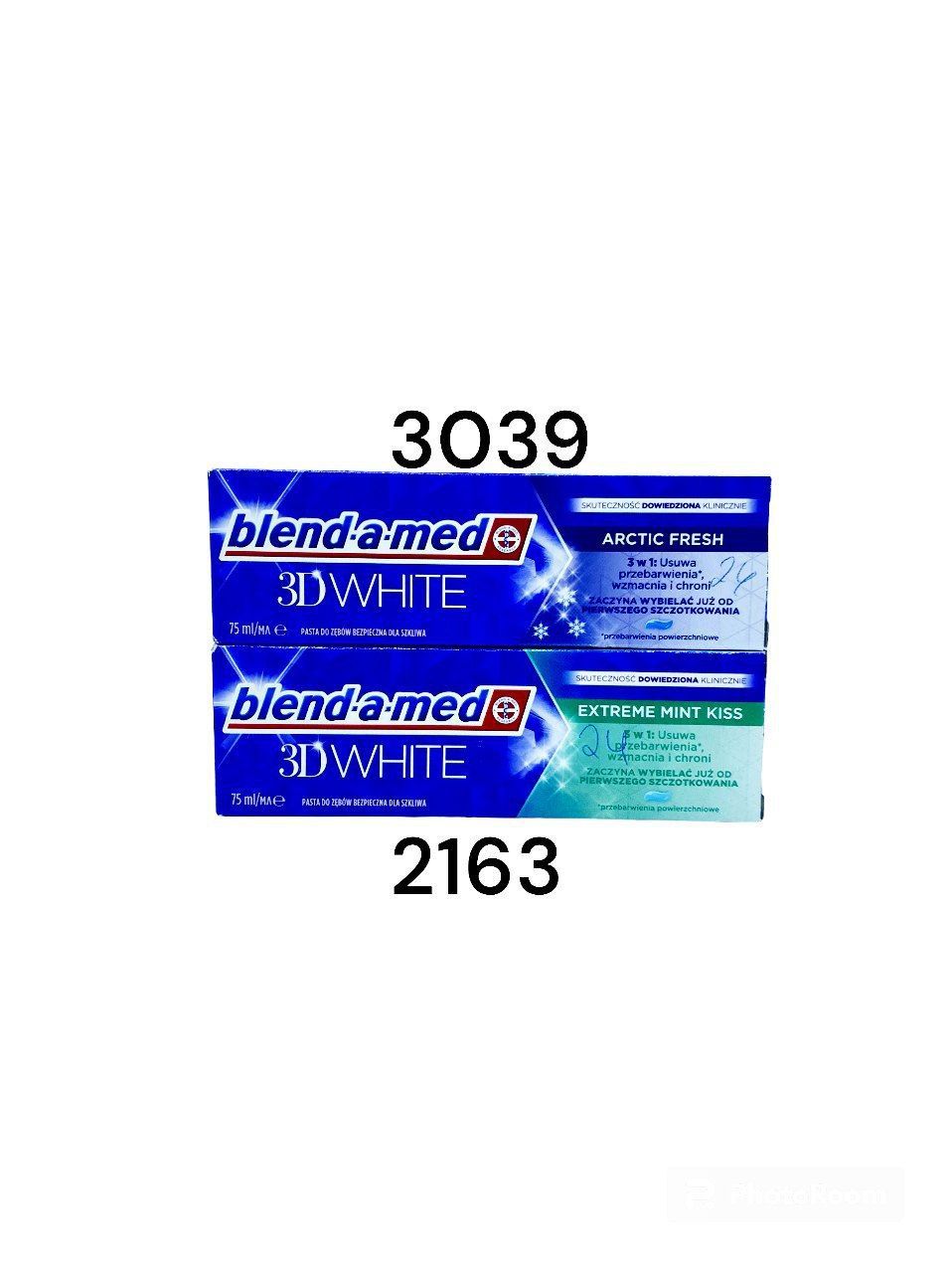 Blend-a-med кичик 3D WHITE Arctic fresh 75ml / Blend-a-med Extra Fresh CLEAN 75ml