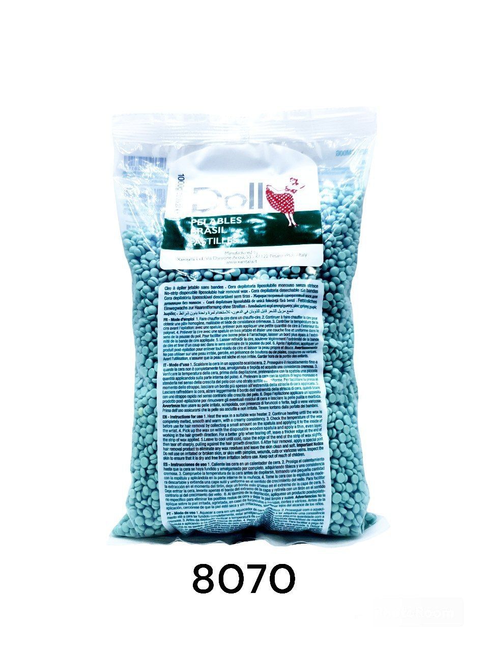 Granule qo'g'irchoq paketlari Oq 1000ml