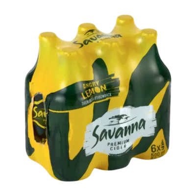 Savanna Angry Lemon 6 x 450ml