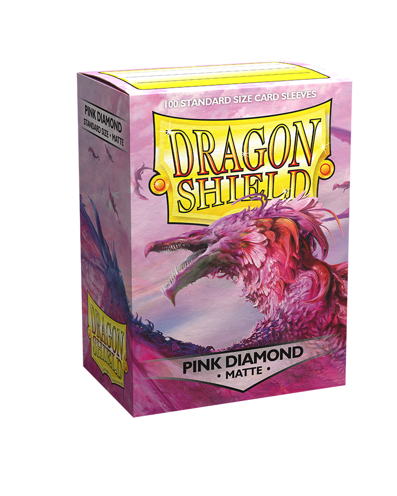 Dragon Shield Sleeve - Standard Size Matte 100 - PINK DIAMOND