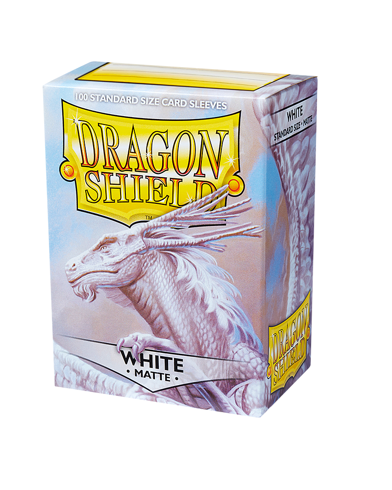 Dragon Shield Sleeve - Standard Size Matte 100 - WHITE