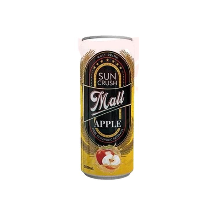 Sun Crush Malt Apple Beverage 300Ml Can