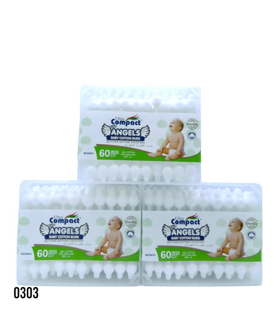 Quloq tozalagich  Paxta kurtaklari Compact Ultra Angels 60 dona