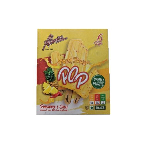 Alerics Fresh Fruit Pop Pineapple N Chilli 6 Pk 360Ml