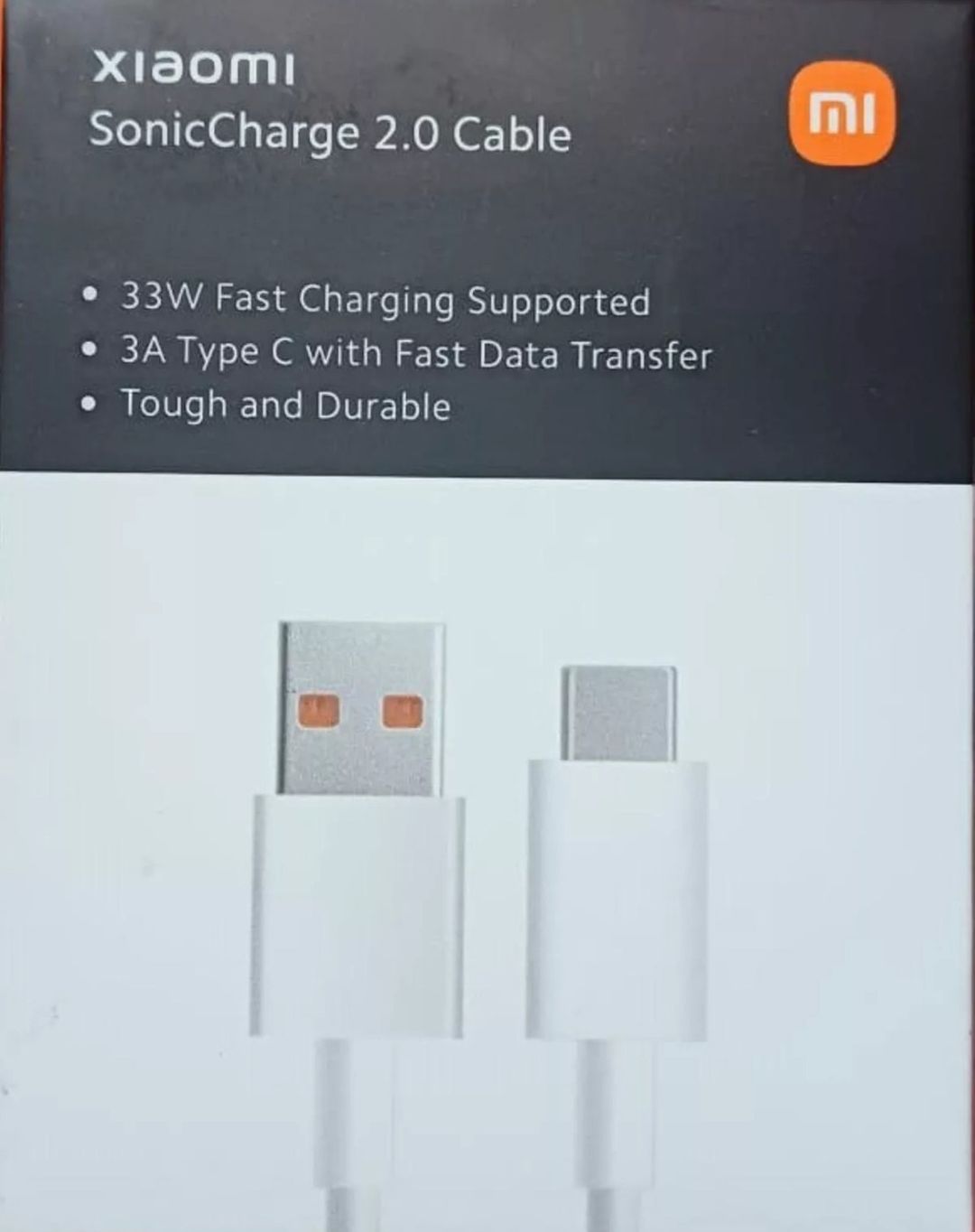 Xiaomi Sonic Charge 2.0 1Meter SuperFast Type-C Charging Cable (100% Original Product with GST Bill)