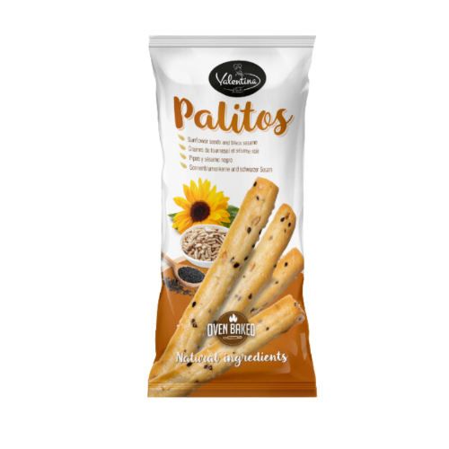 VALENTINA THIN BREAD STICK SUNFLOWER  (10x60GR) PER CASE