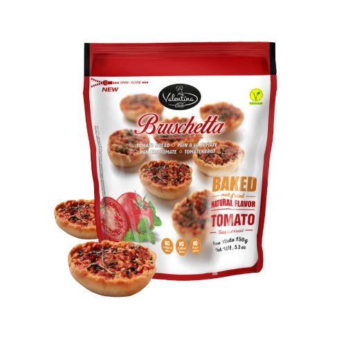 VALENTINA BRUSCHETTA WITH TOMATO OREGANO  (12 X 150 GR)