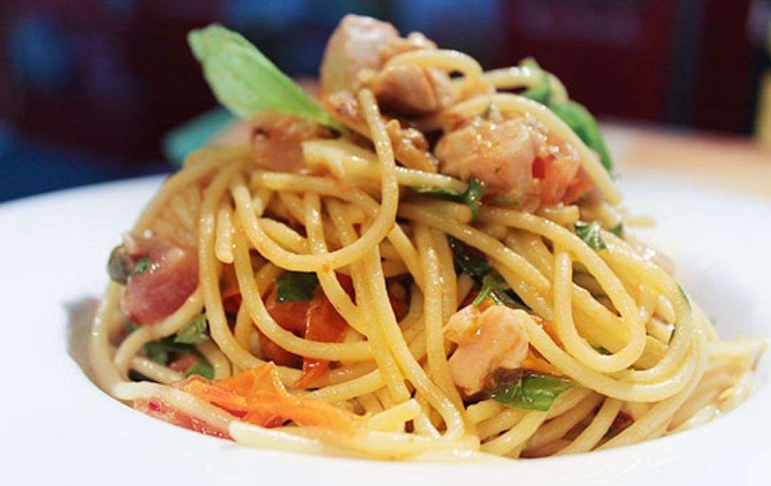 Spicy Tuna Spaghetti