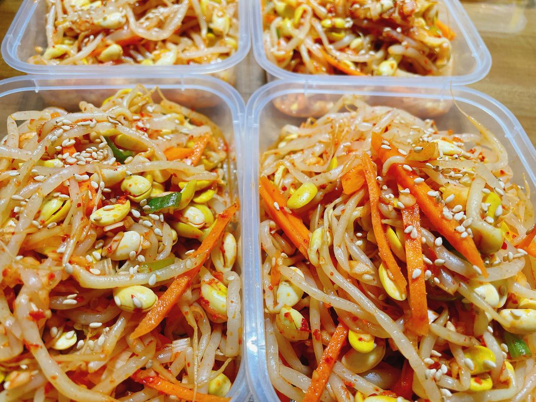 매운 콩나물 무침 Spicy Soybean Sprouts Salad