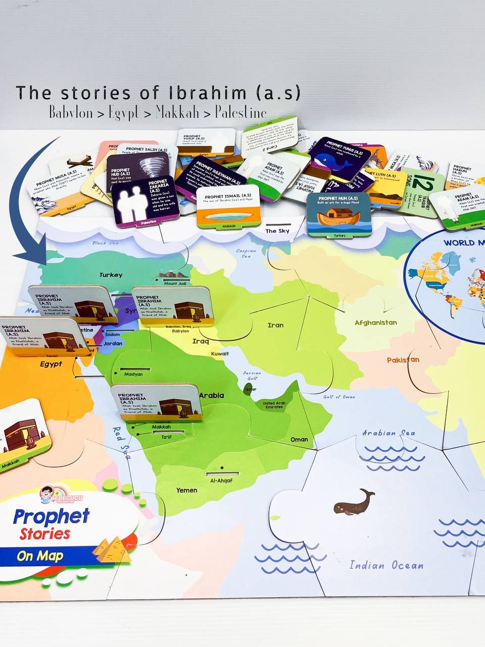 Prophet Stories on a Map