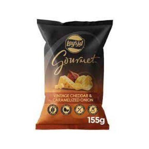 Lays Gourmet Vintage Cheddar & Caramelized 155G