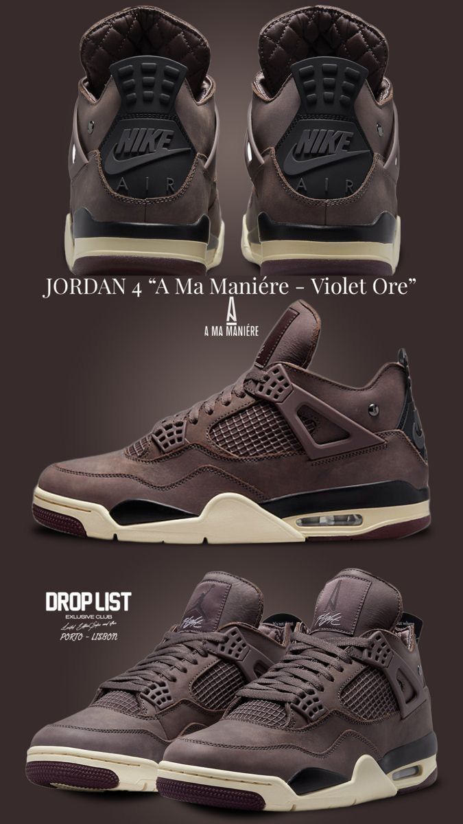 Jordan 4 “A Maniére x Violet Ore