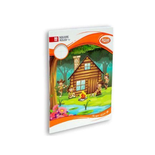 Atlas Square Rule 1/2 Inches 80 Pages