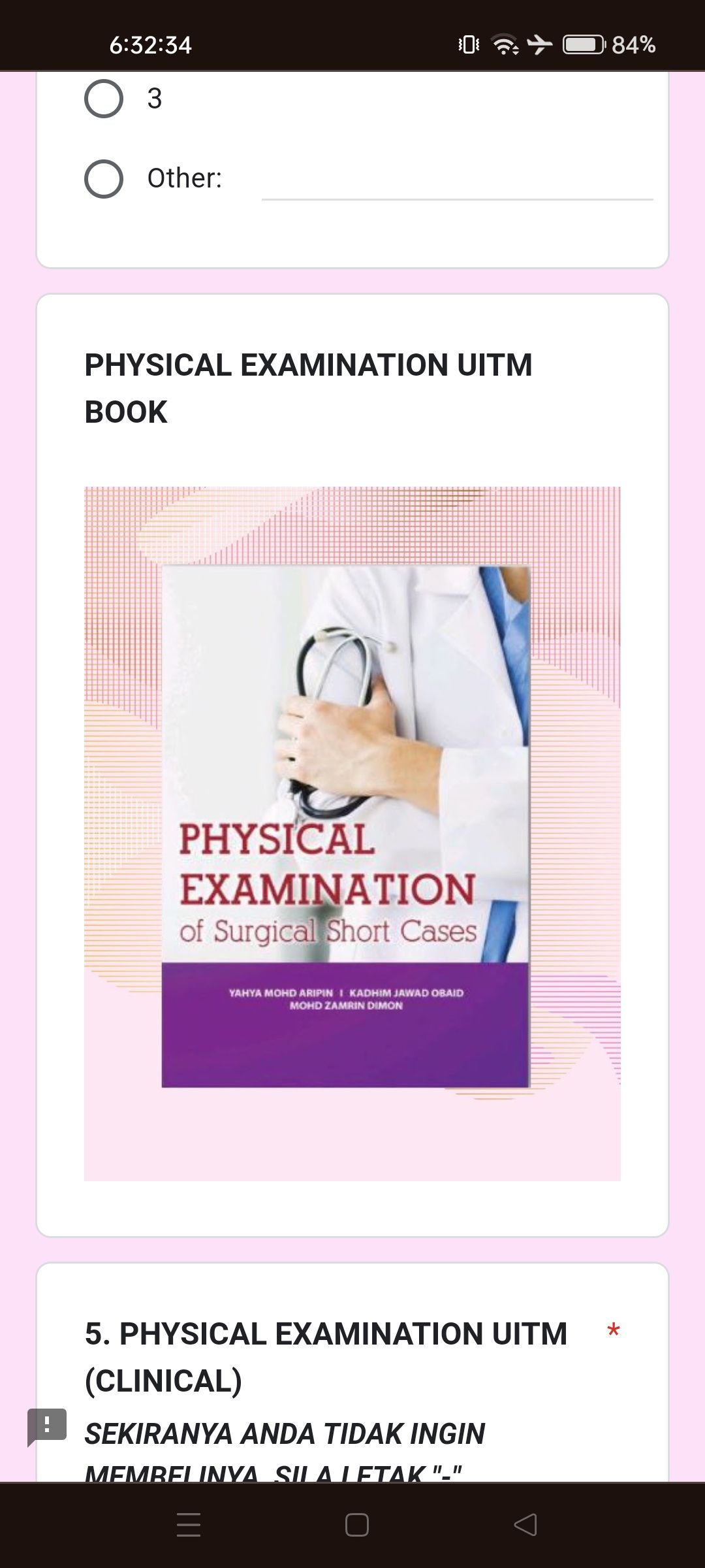 PHYSICAL EXAMINATION UITM BOOK