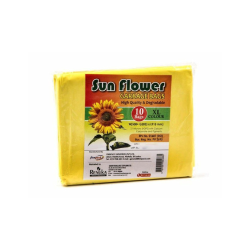 Sun Flower Garbage Bags 10 Bags Xl