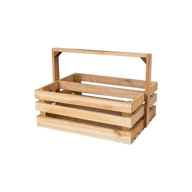 Wooden Box With Handle