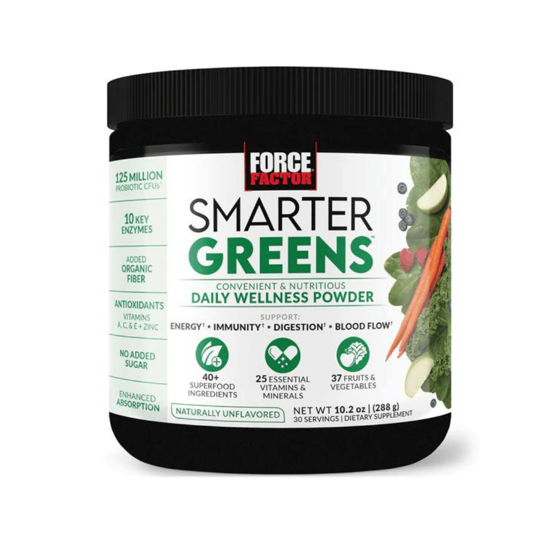 FORCE FACTOR SMARTER GREENS DAILY WELLNESS POWDER