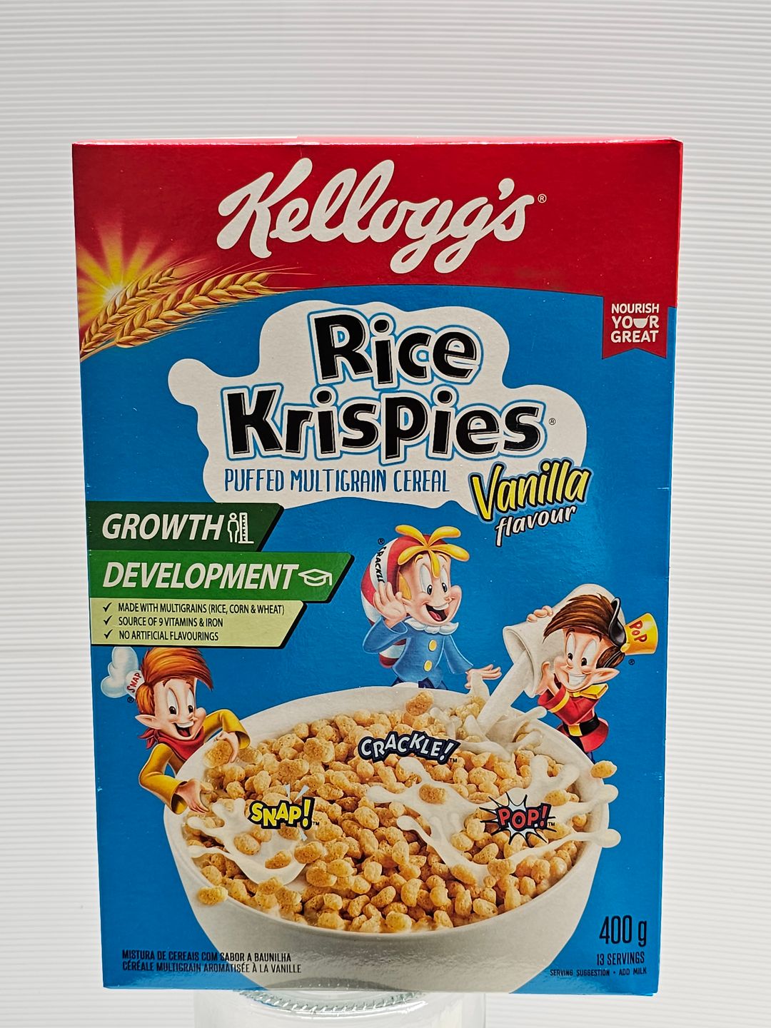 Kelloggs Rice Krispies Vanilla 400G