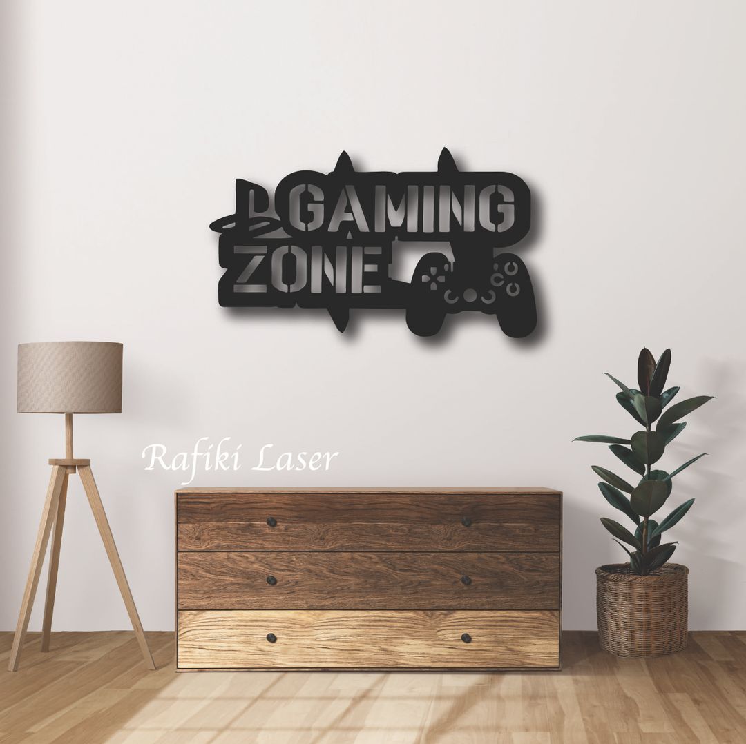 Playstation gaming zone Metal Wall Art Decor