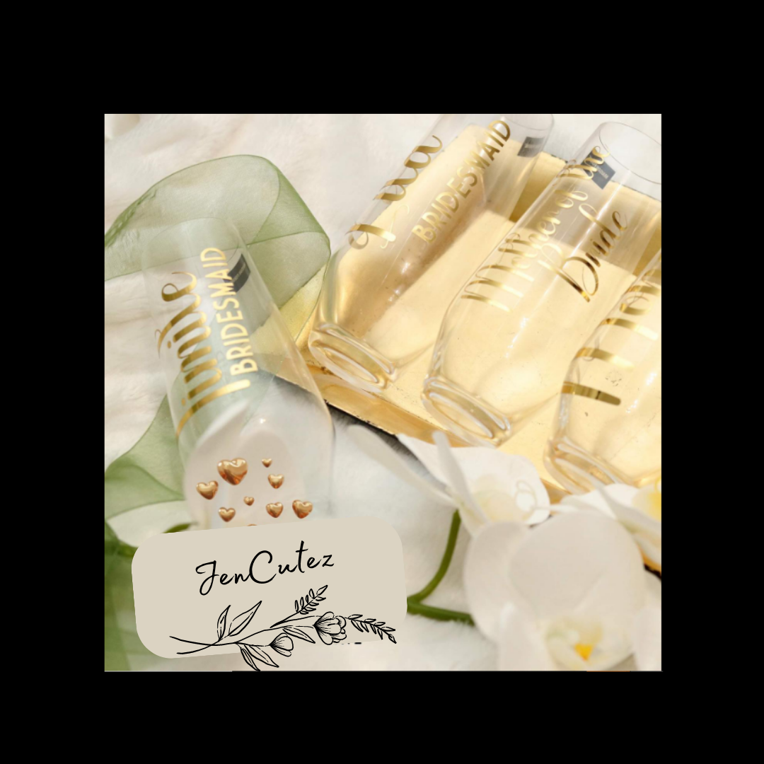 Unique Crystal Stemless Flutes