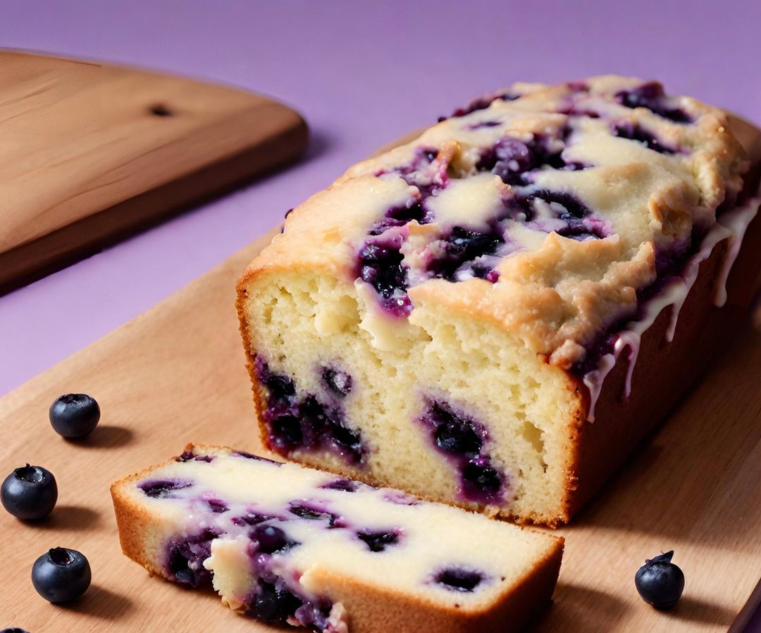 Vanilla blueberry loaf