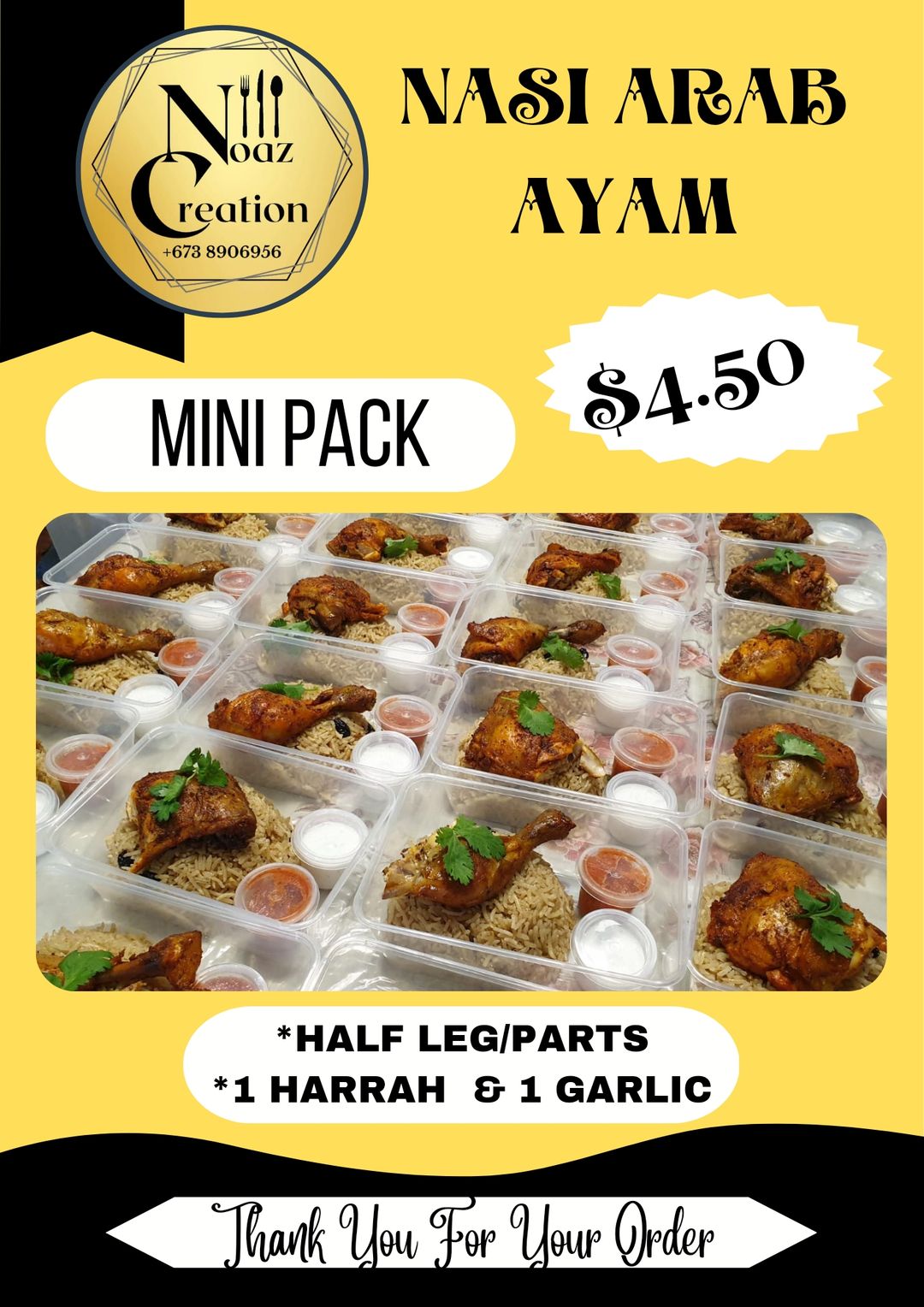 Nasi Arab Ayam-Mini Packs