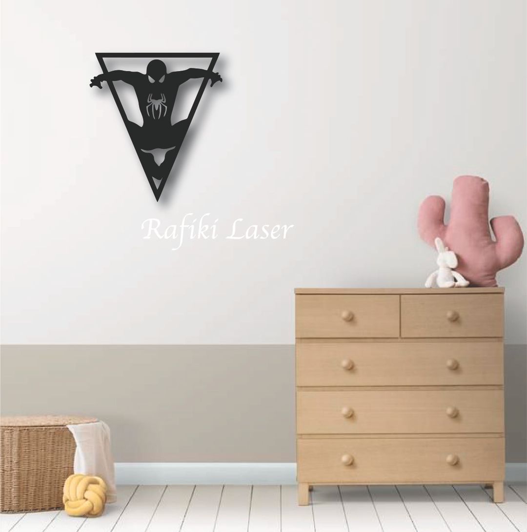 Spider Man Triangular Metal Wall Art Decor