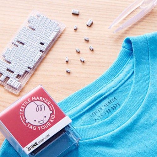 Mine Stamp Waterproof Textile Permanent DIY/ Fabric Name Clothing Marker