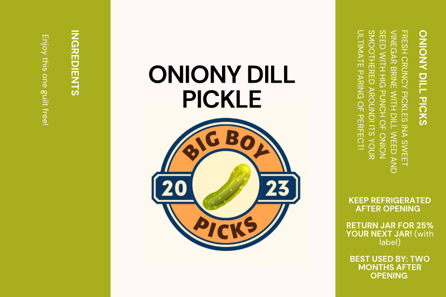 Oniony Dill Pickles