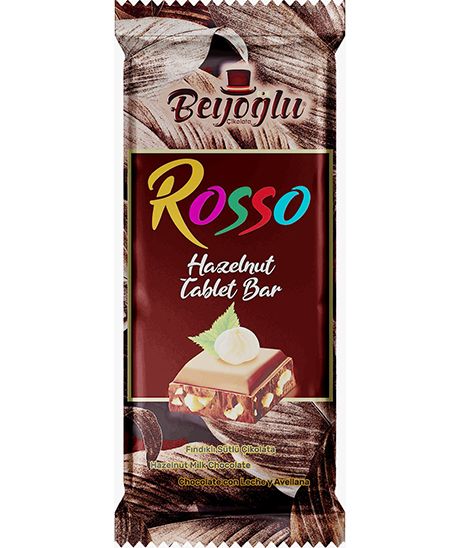 Rosso Slab Hazelnut 80g Box of 12