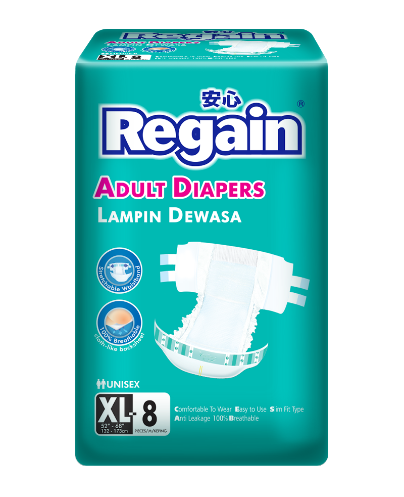 REGAIN ADULT DIAPERS XL8 X 6